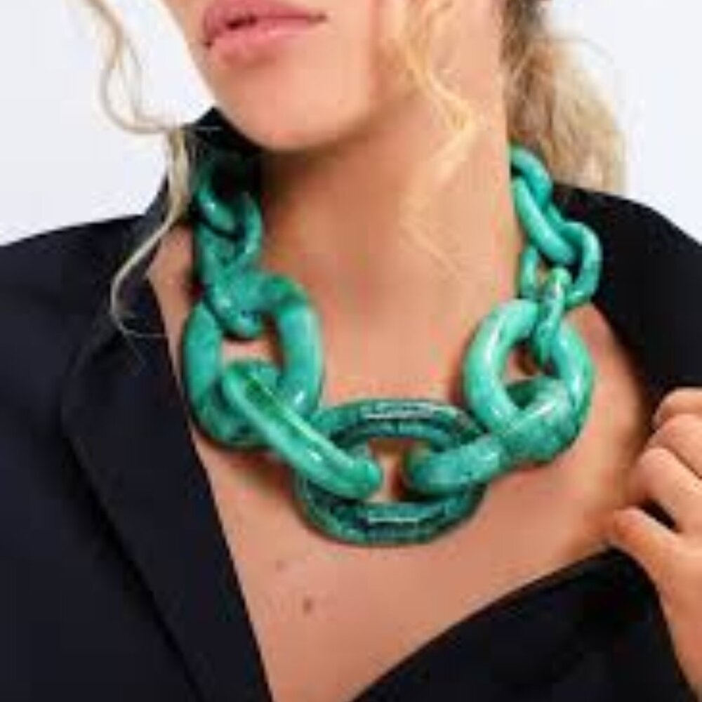 Tuckernuck Malachite Marble Catena Necklace